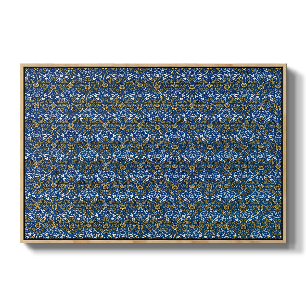 Eyebright, Green and Yellow Design, c. 1883 - Floater Framed Canvas Print