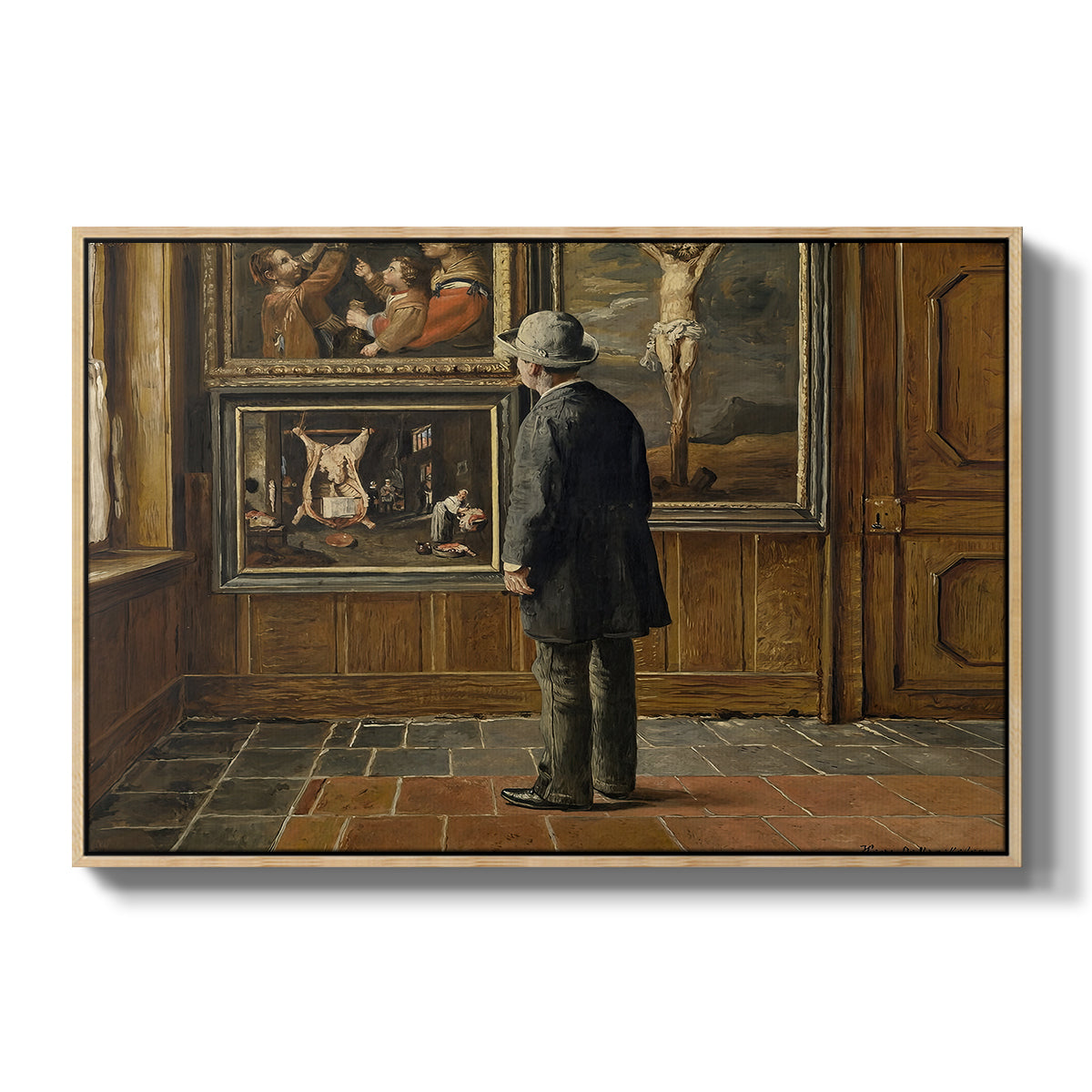 The Picture Lover, 1884 - Floater Framed Canvas Print