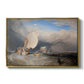 Fishing Boats with Hucksters Bargaining for Fish, 1837-1838 - Floater Framed Canvas Print