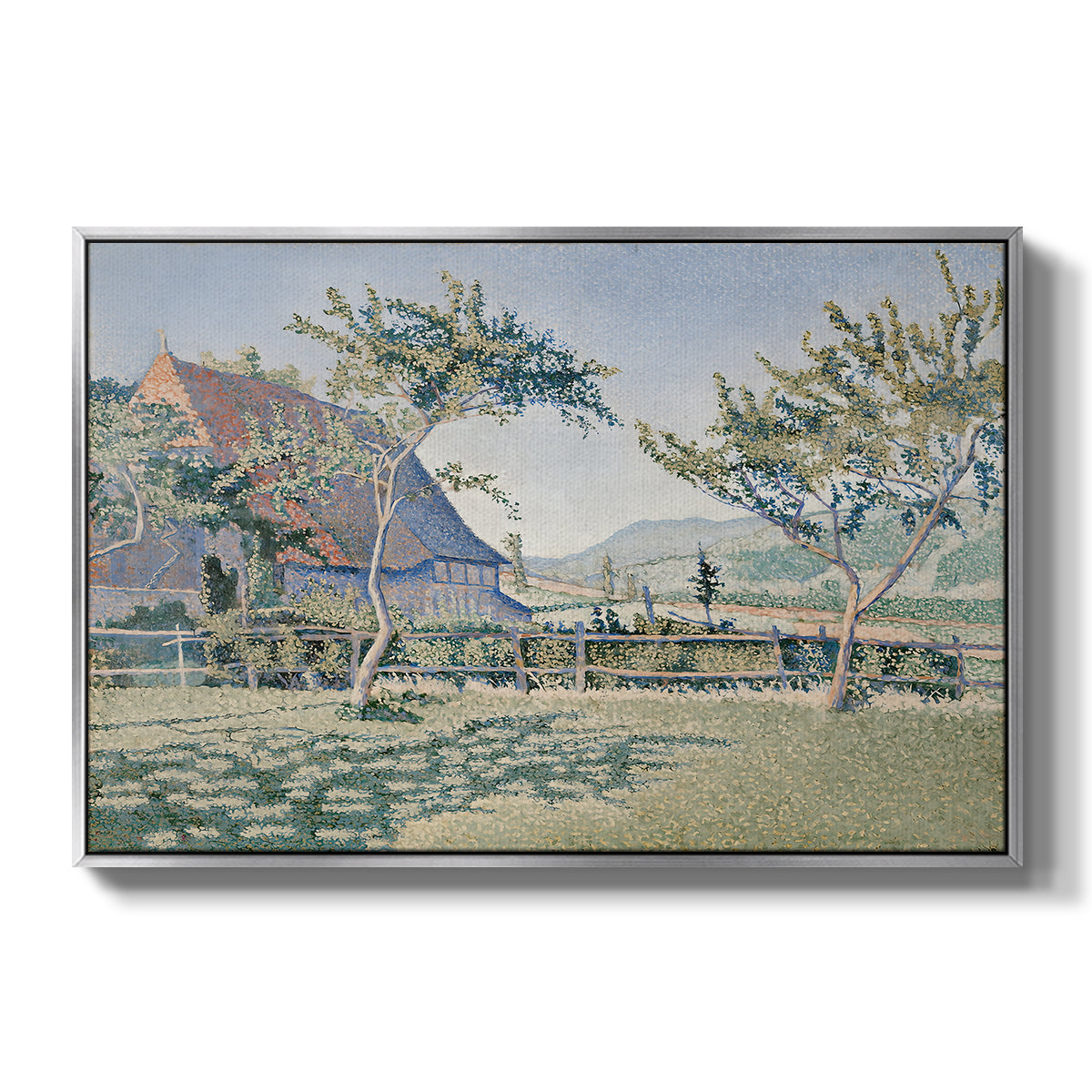 Comblat-le-Château, the Meadow, Opus 161, 1887 - Floater Framed Canvas Print