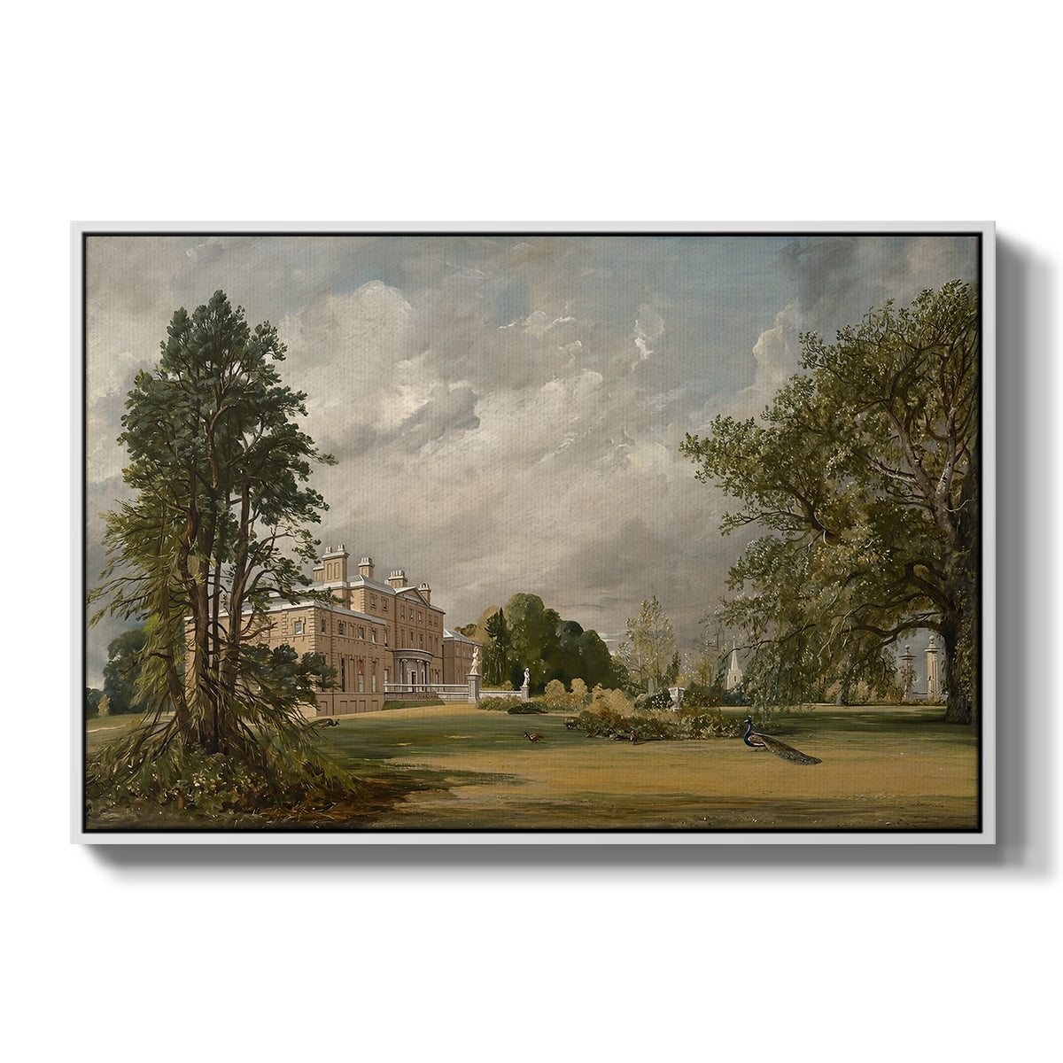 Malvern Hall, 1821 - Floater Framed Canvas Print