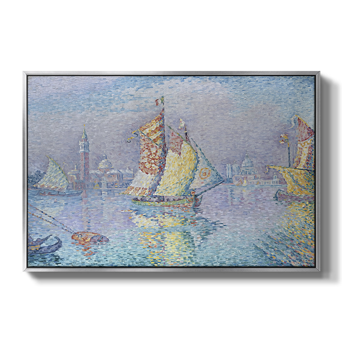 Venice, the Yellow Sail, 1904 - Floater Framed Canvas Print
