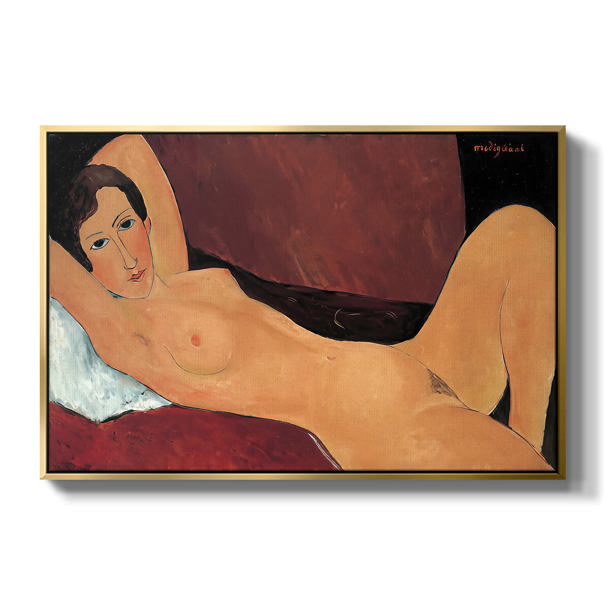 Reclining Nude (Nu couché), 1917 - Floater Framed Canvas Print