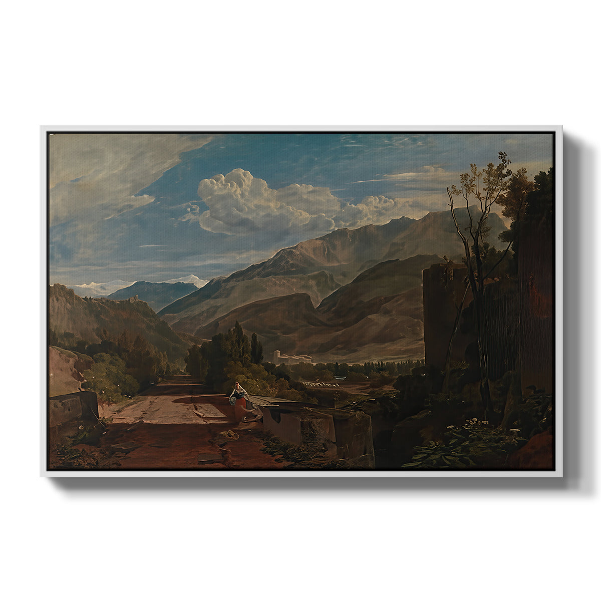 Bonneville, Savoy, 1803 - Floater Framed Canvas Print