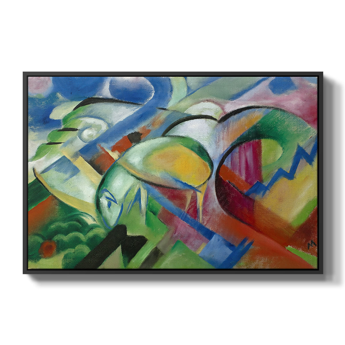 The Sheep, c. 1913-1914 - Floater Framed Canvas Print