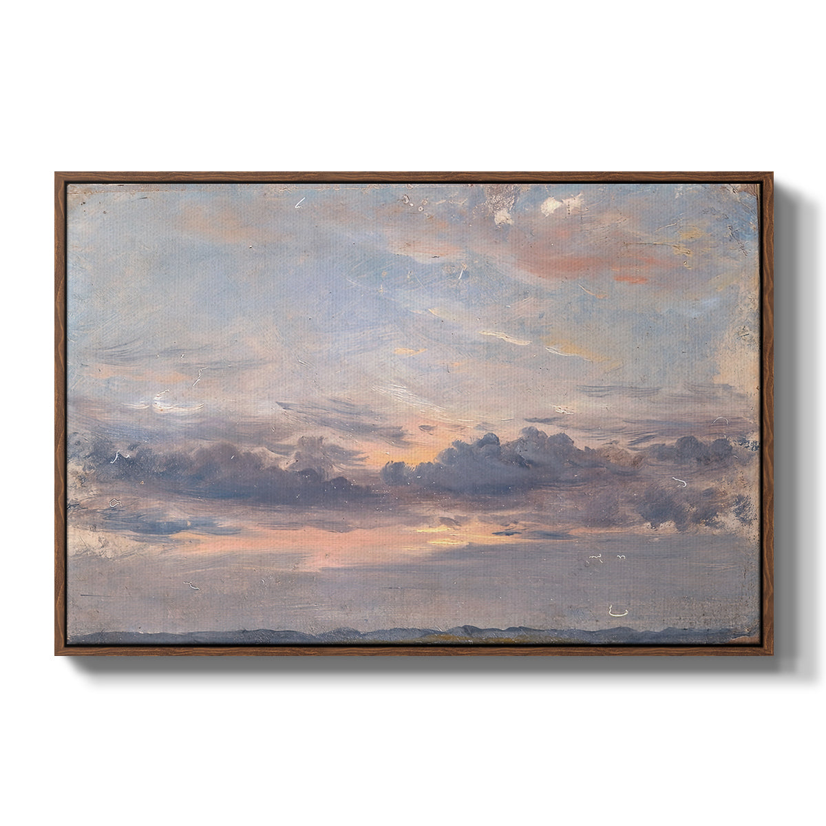 A Cloud Study, Sunset, c. 1821-1822 - Floater Framed Canvas Print