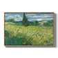 Green Wheat Field with Cypress, 1889 - Floater Framed Canvas Print