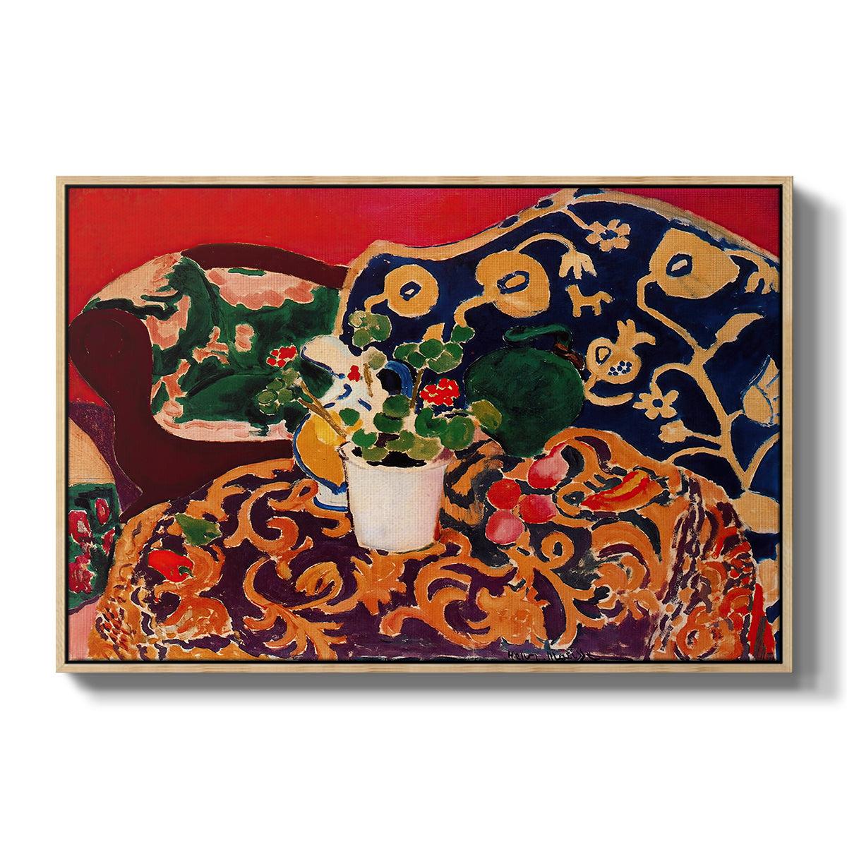 Spanish Still Life, c. 1910 - Floater Framed Canvas Print