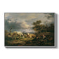 Young Peasant Couple Resting in the Field, 1829 - Floater Framed Canvas Print