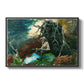 Campfire, Adirondacks, 1892 - Floater Framed Canvas Print