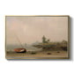 The Stranded Boat, 1863 - Floater Framed Canvas Print