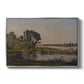 Landscape with a River, 1892 - Floater Framed Canvas Print