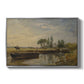 Barge below Flatford Lock, c. 1810 - Floater Framed Canvas Print