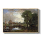Dedham Lock and Mill, c. 1820 - Floater Framed Canvas Print