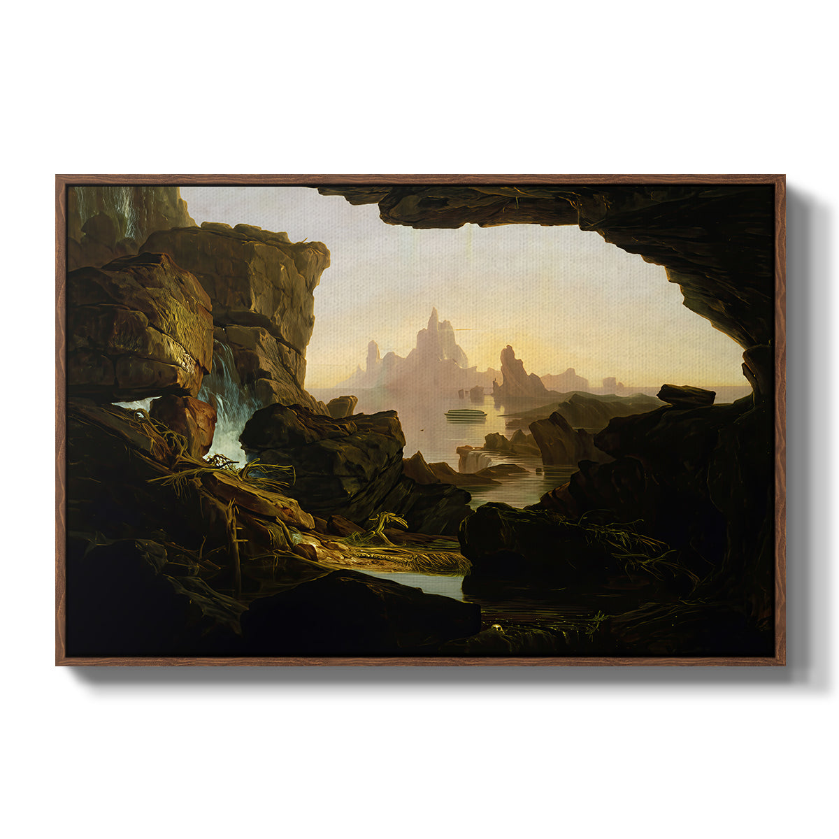 The Subsiding of the Waters of the Deluge, 1829 - Floater Framed Canvas Print