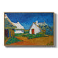 Three White Cottages at Saintes-Maries, 1888 - Floater Framed Canvas Print