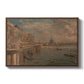 Somerset House Terrace from Waterloo Bridge, c. 1819 - Floater Framed Canvas Print
