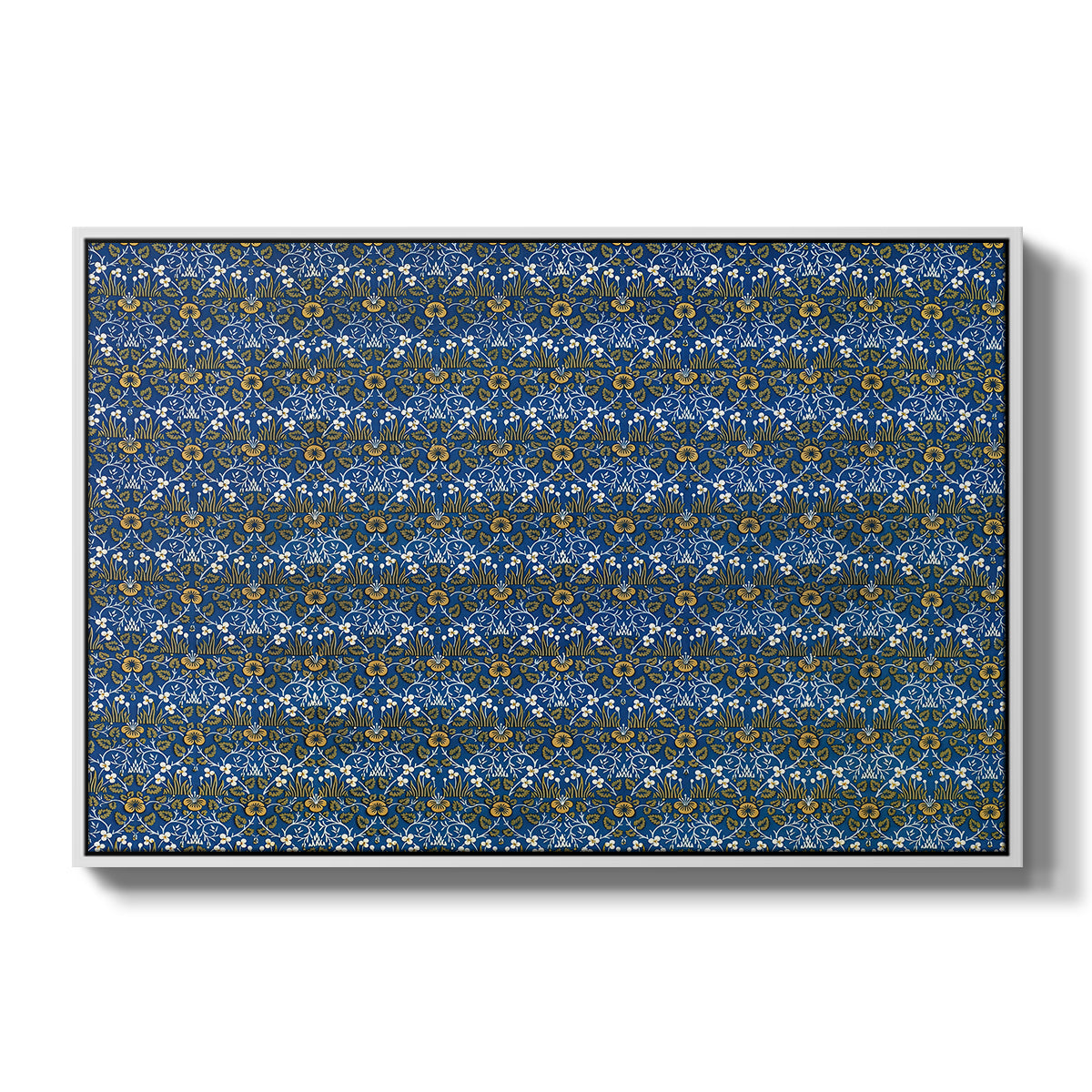 Eyebright, Green and Yellow Design, c. 1883 - Floater Framed Canvas Print