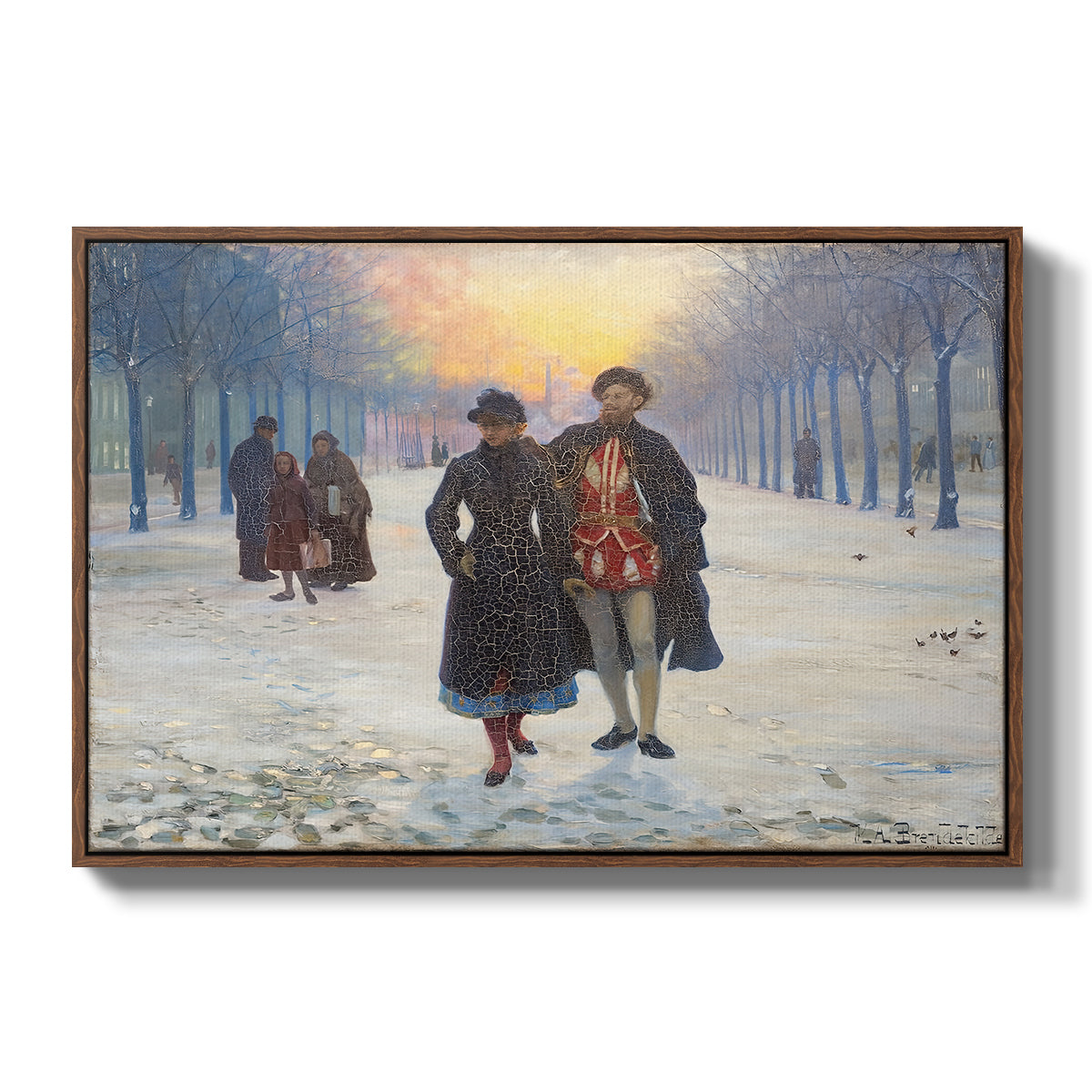 Morning after the Carnival, 1884 - Floater Framed Canvas Print