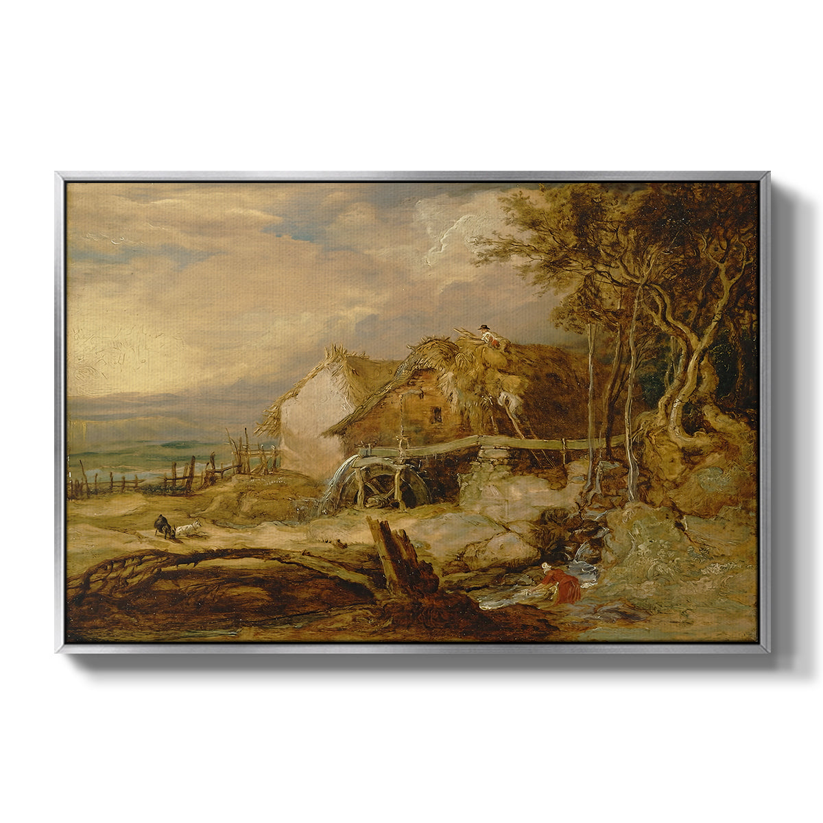 An Overshot Mill, c. 1802-1807 - Floater Framed Canvas Print