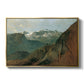 The Dachstein from the Plassen near Hallstatt, 1827 - Floater Framed Canvas Print