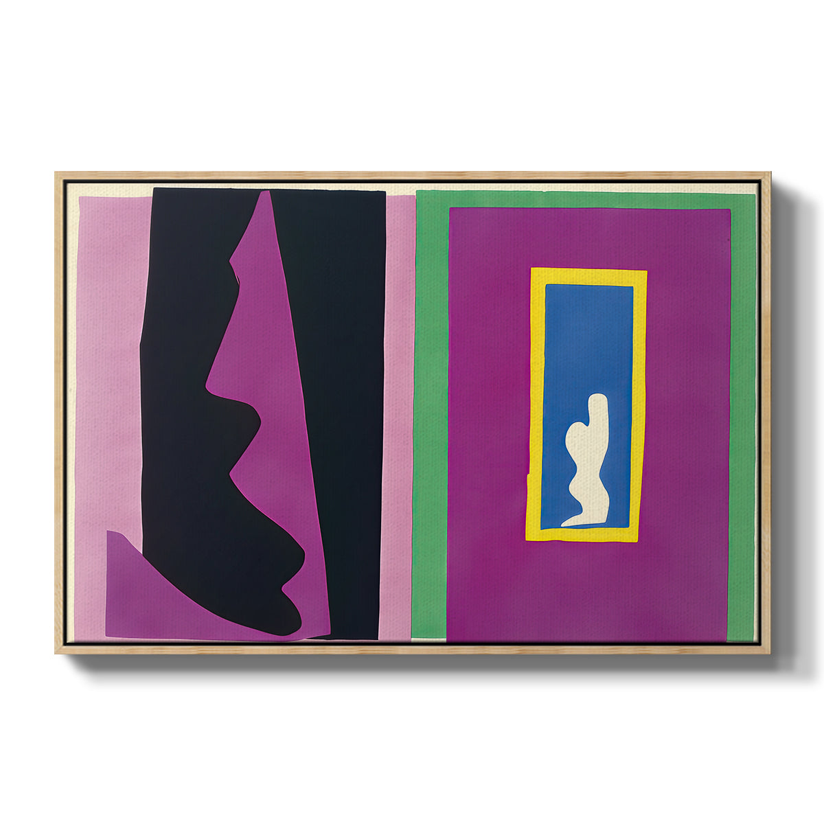 Destiny (Le destin), from Jazz, 1947 - Floater Framed Canvas Print