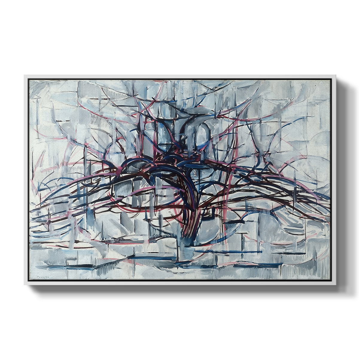 Horizontal Tree, 1912 - Floater Framed Canvas Print