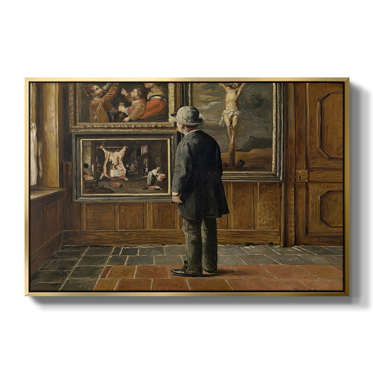 The Picture Lover, 1884 - Floater Framed Canvas Print
