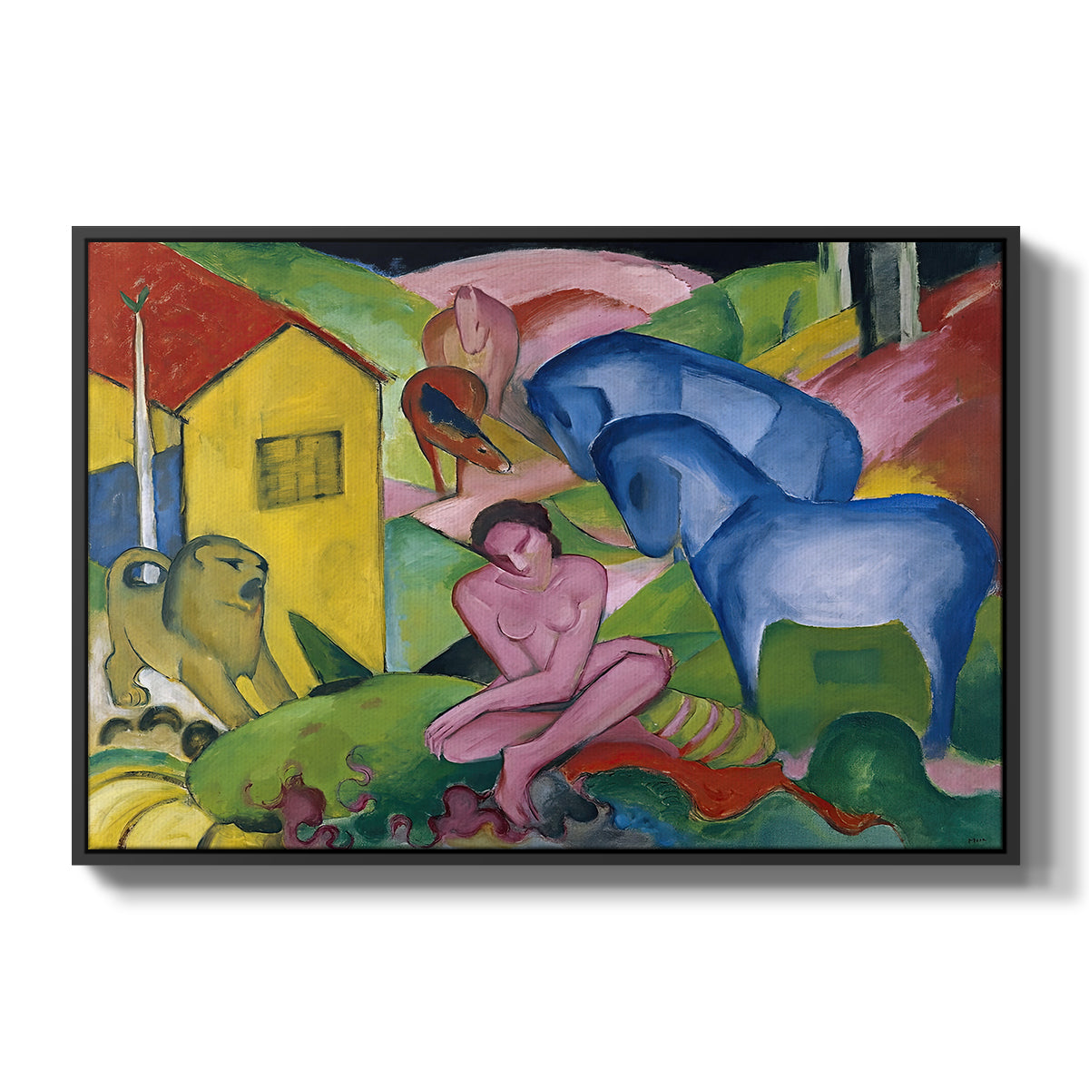 The Dream, 1912 - Floater Framed Canvas Print