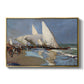 The Beach at Valencia, 1908 - Floater Framed Canvas Print