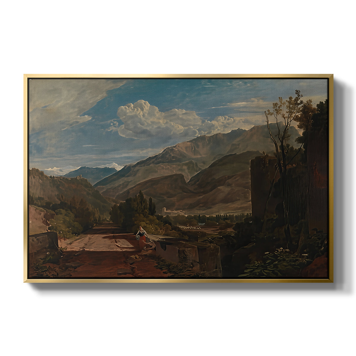 Bonneville, Savoy, 1803 - Floater Framed Canvas Print