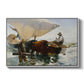 The Return from Fishing: Hauling the Boat, 1894 - Floater Framed Canvas Print