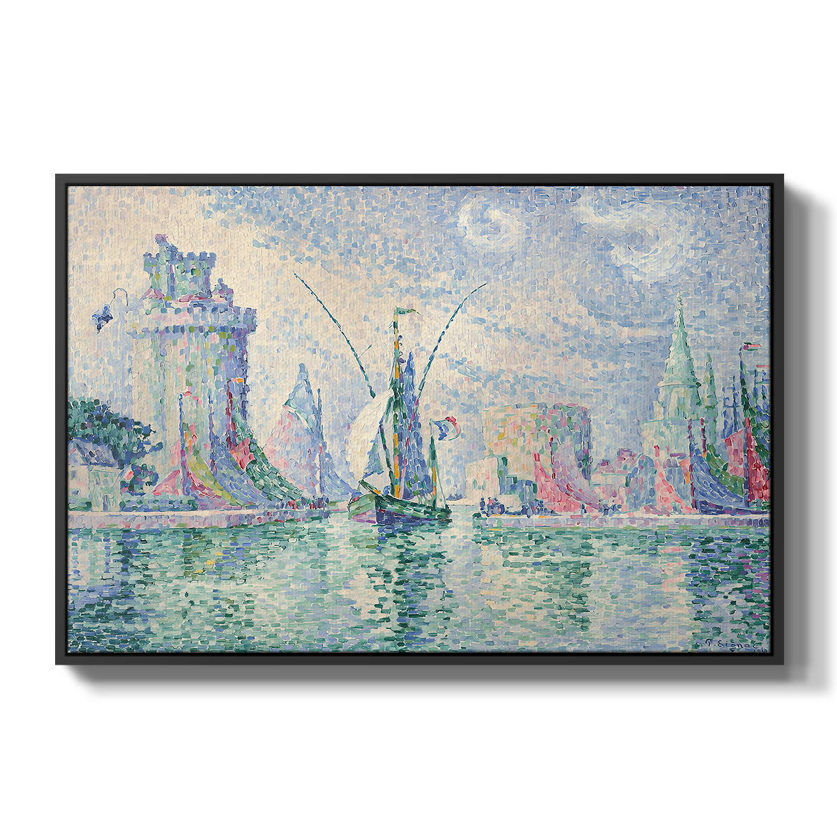 The Green Towers (Les tours vertes, la Rochelle), 1913 - Floater Framed Canvas Print