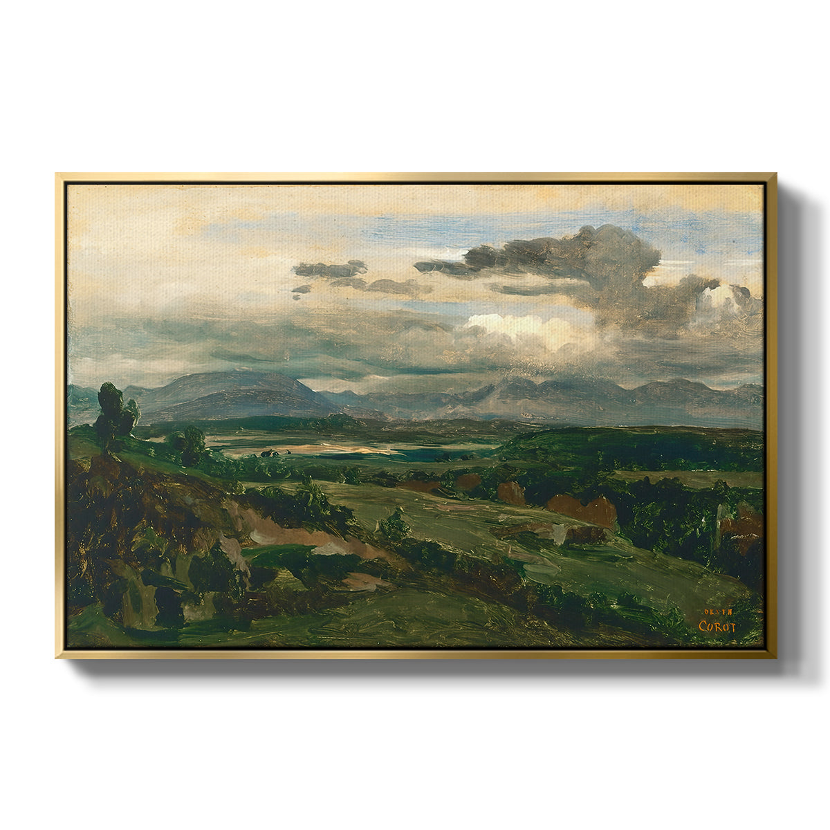 Civita Castellana, c. 1860s - Floater Framed Canvas Print