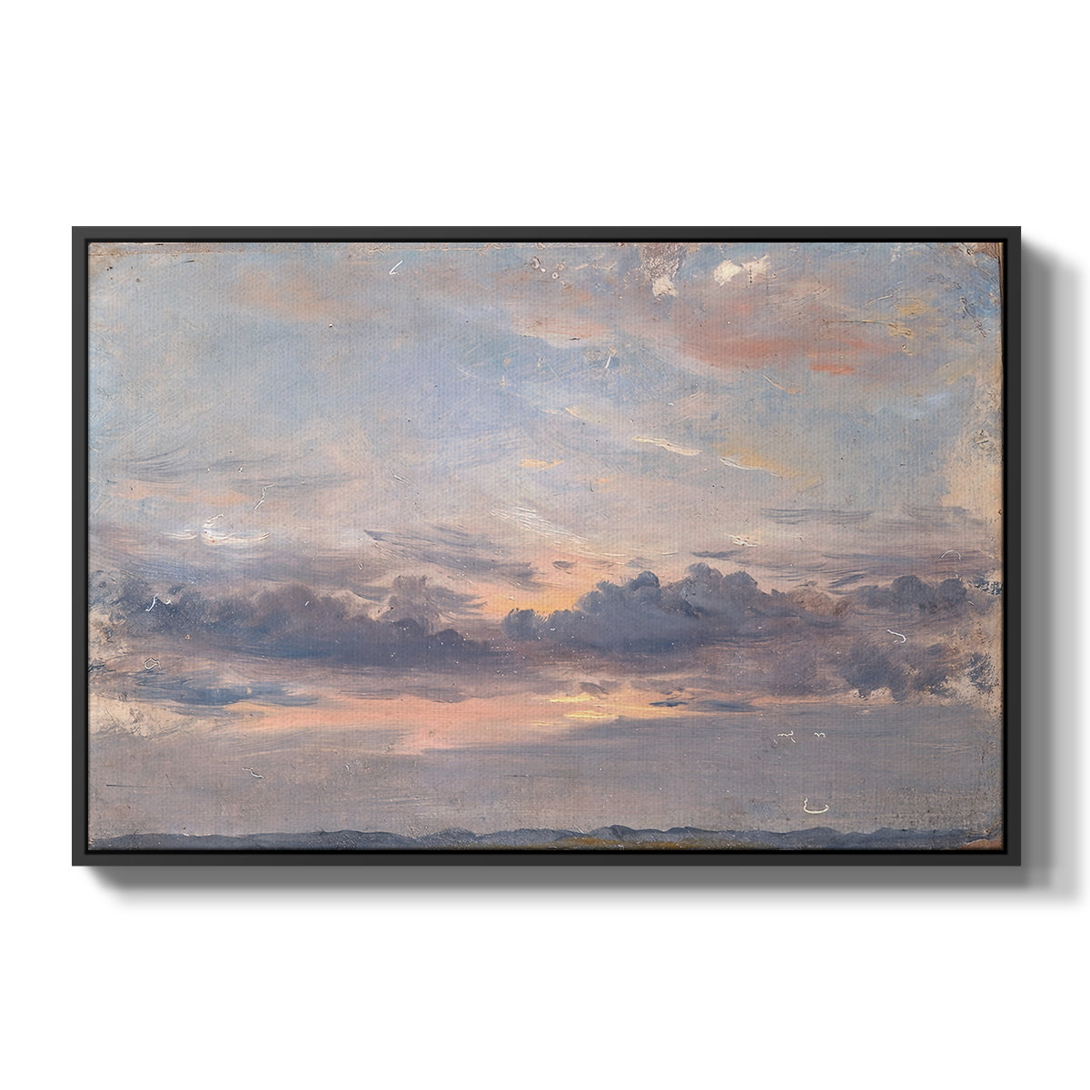 A Cloud Study, Sunset, c. 1821-1822 - Floater Framed Canvas Print
