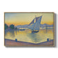 The Port at Sunset, Opus 236, Saint Tropez, 1892 - Floater Framed Canvas Print
