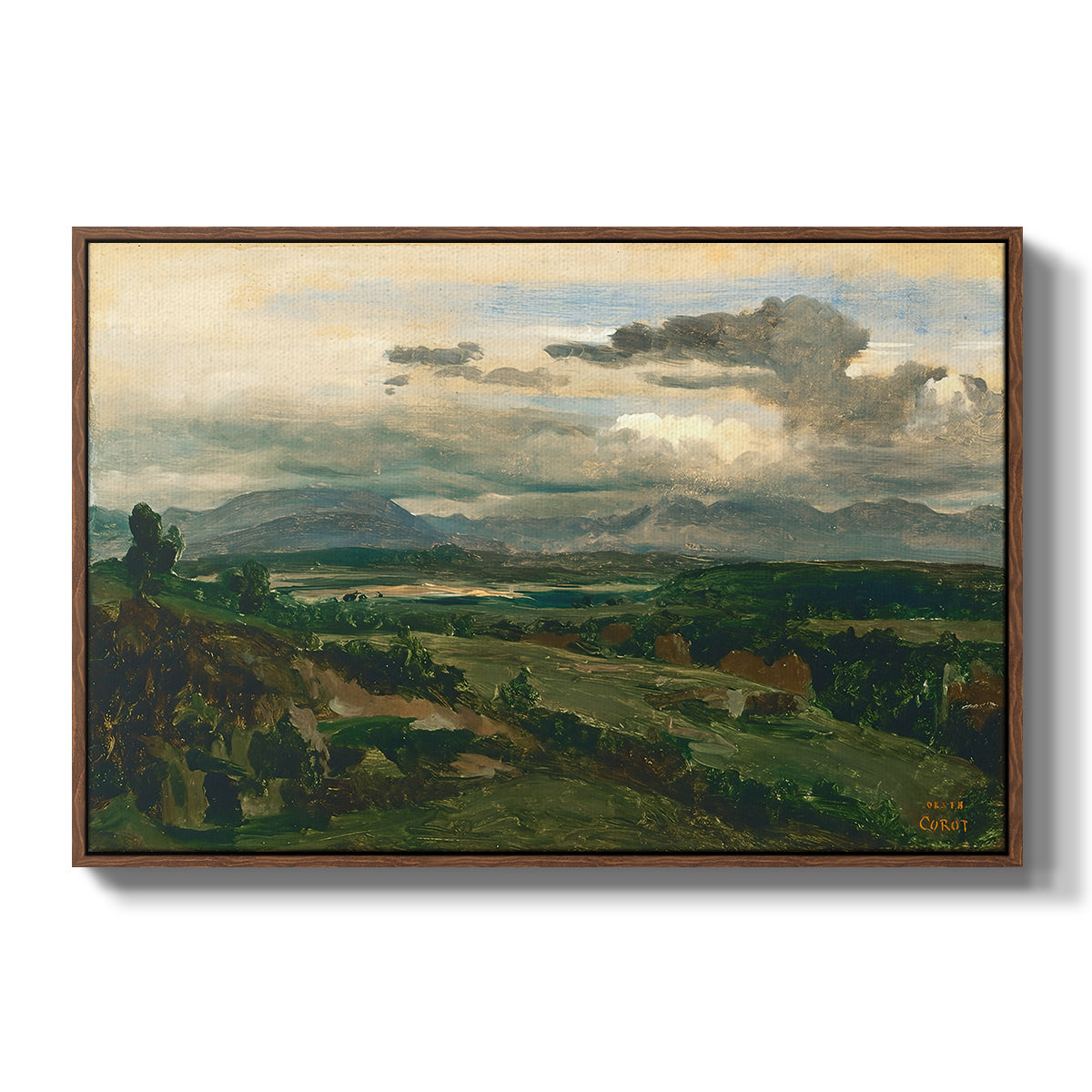 Civita Castellana, c. 1860s - Floater Framed Canvas Print