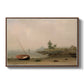 The Stranded Boat, 1863 - Floater Framed Canvas Print