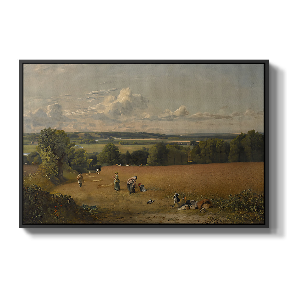 The Wheat Field, 1816 - Floater Framed Canvas Print