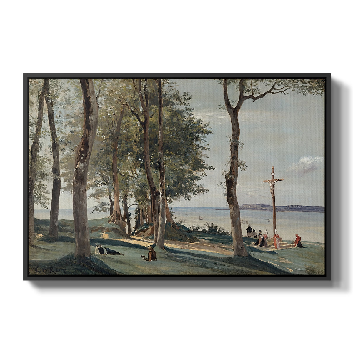 A Calvary on the Cote de Grace, c. 1829 - Floater Framed Canvas Print