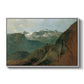 The Dachstein from the Plassen near Hallstatt, 1827 - Floater Framed Canvas Print