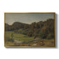 Landscape at Ljan, 1858 - Floater Framed Canvas Print