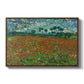 Field with Poppies, 1889 - Floater Framed Canvas Print