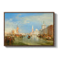 Venice: The Dogana and San Giorgio Maggiore, 1834 - Floater Framed Canvas Print