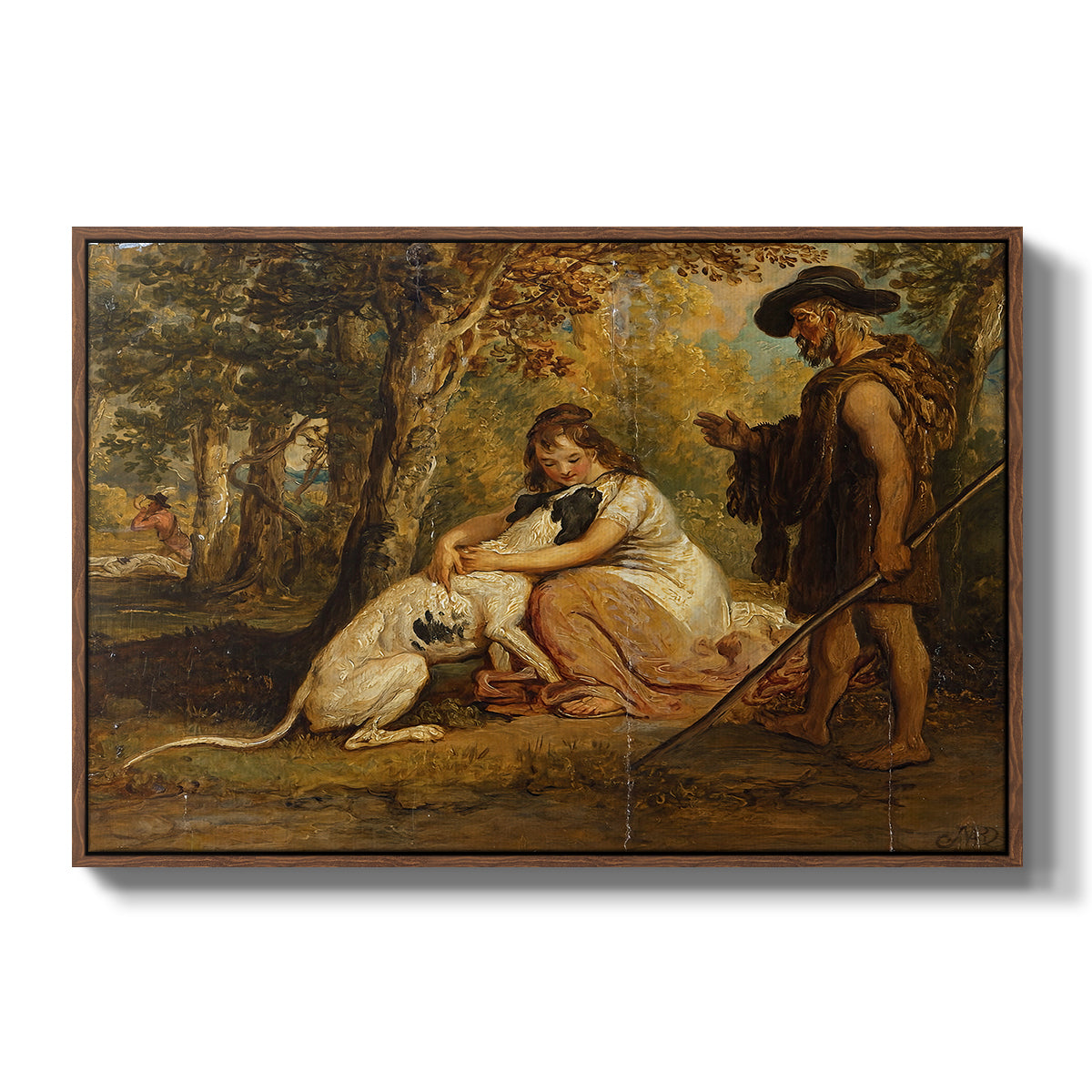 Measure for Measure, or The Biter Bit, 1840 - Floater Framed Canvas Print