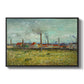 Factories at Clichy, 1887 - Floater Framed Canvas Print