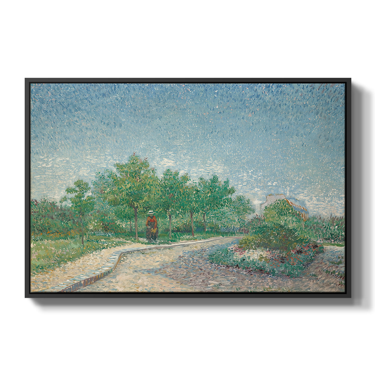 Square Saint-Pierre, Paris, 1887 - Floater Framed Canvas Print