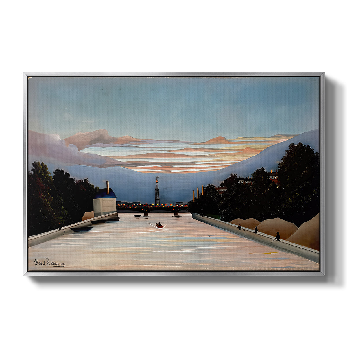 The Eiffel Tower, c. 1898 - Floater Framed Canvas Print