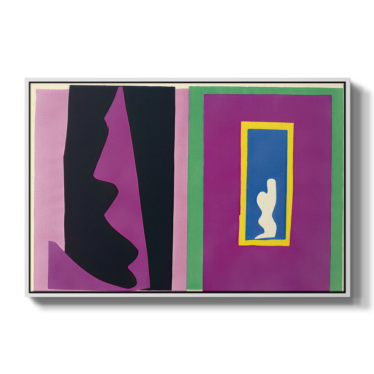 Destiny (Le destin), from Jazz, 1947 - Floater Framed Canvas Print