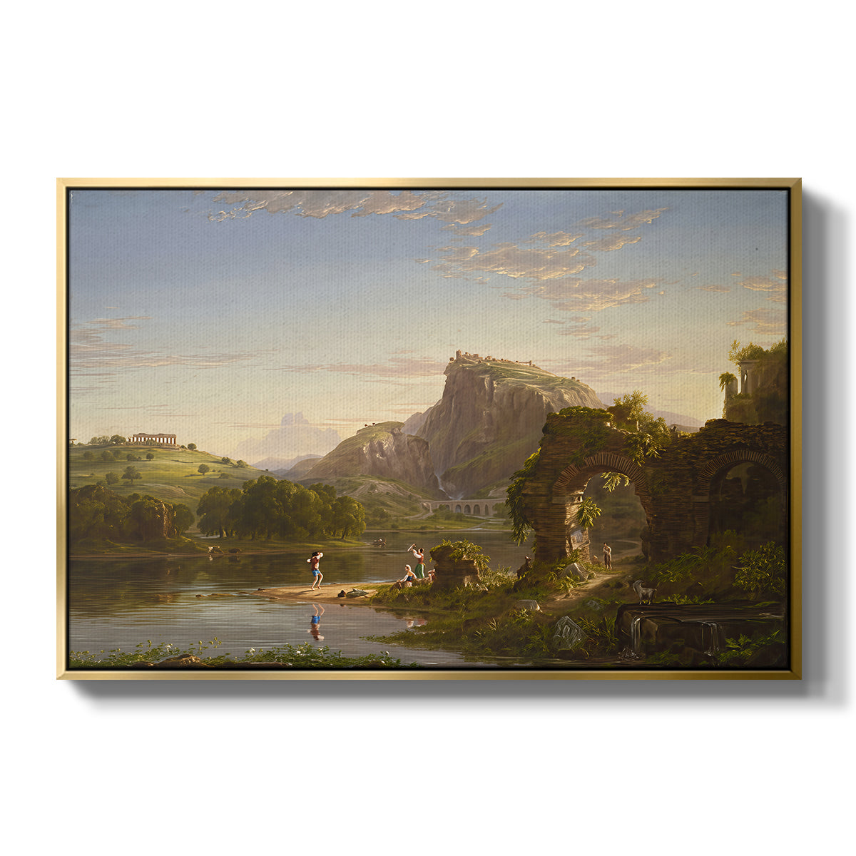 L'Allegro, 1845 - Floater Framed Canvas Print